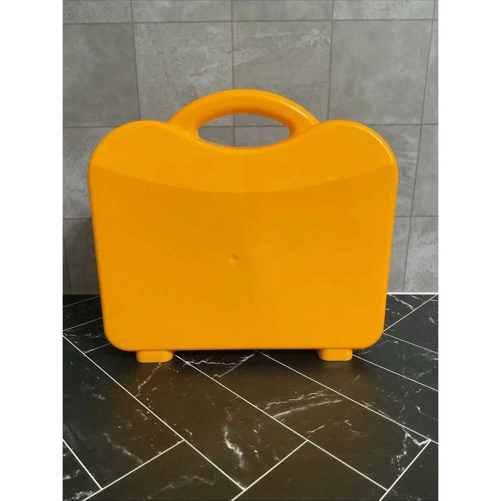 LEGO Travel Case (orange/yellow with red clips includes divider inserts)